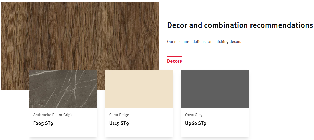 MELAMINE EGGER H3154 ST36 Dark Brown Charleston Oak - Image 3