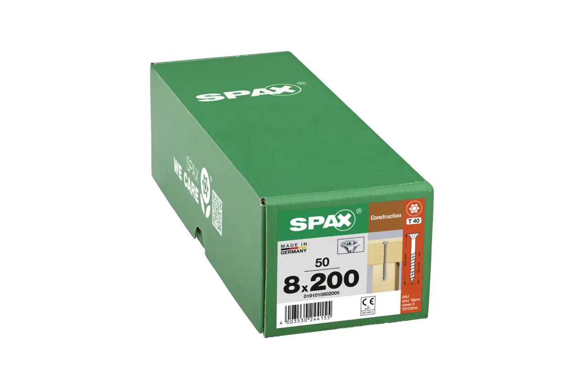 VIDA SPAX (koke e petezuar) 8*200 FILETIM PARCIAL *T40