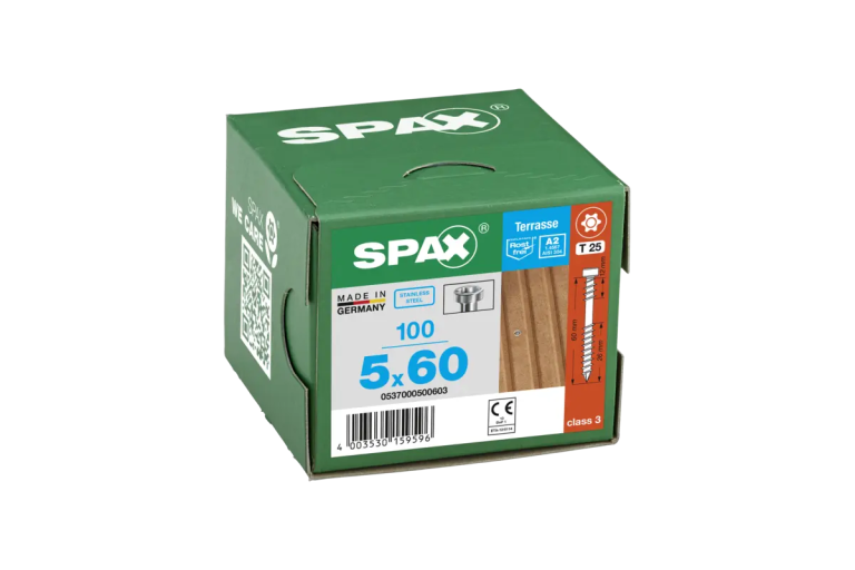 VIDA SPAX (decking) 5*60 SILVER *T25