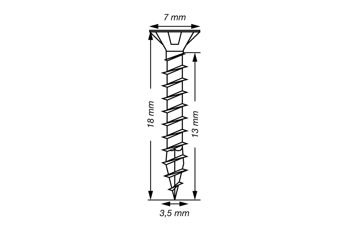 VIDA SPAX 3.5X18 FILETIM I PLOTE+